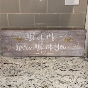 Wall decor sign